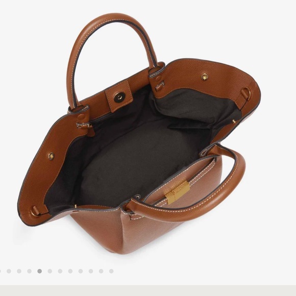 DeMellier Brown Gold Accent Tote - Picture 9 of 11